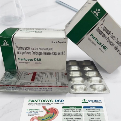 Pantoprazole Gastro-Resistant and Domperidone Prolonged-Release Capsules IP