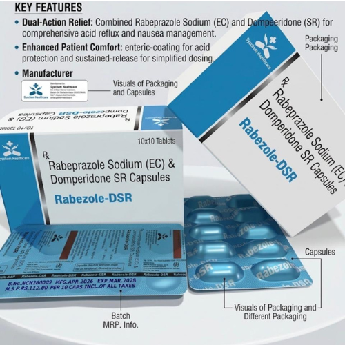 Rabeprazole Sodium (EC) & Domperidone SR Capsules