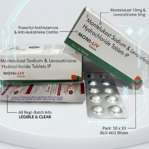 Montelukast Sodium & Levocetirizine Hydrochloride Tablets IP